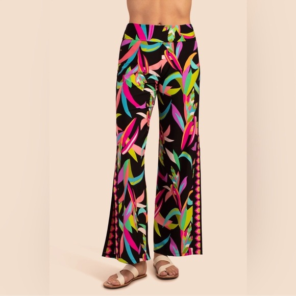 🎉LAST PIECE🎉TRINA TURK Birds Of Paradise Cover-Up Pants - Picture 3 of 12
